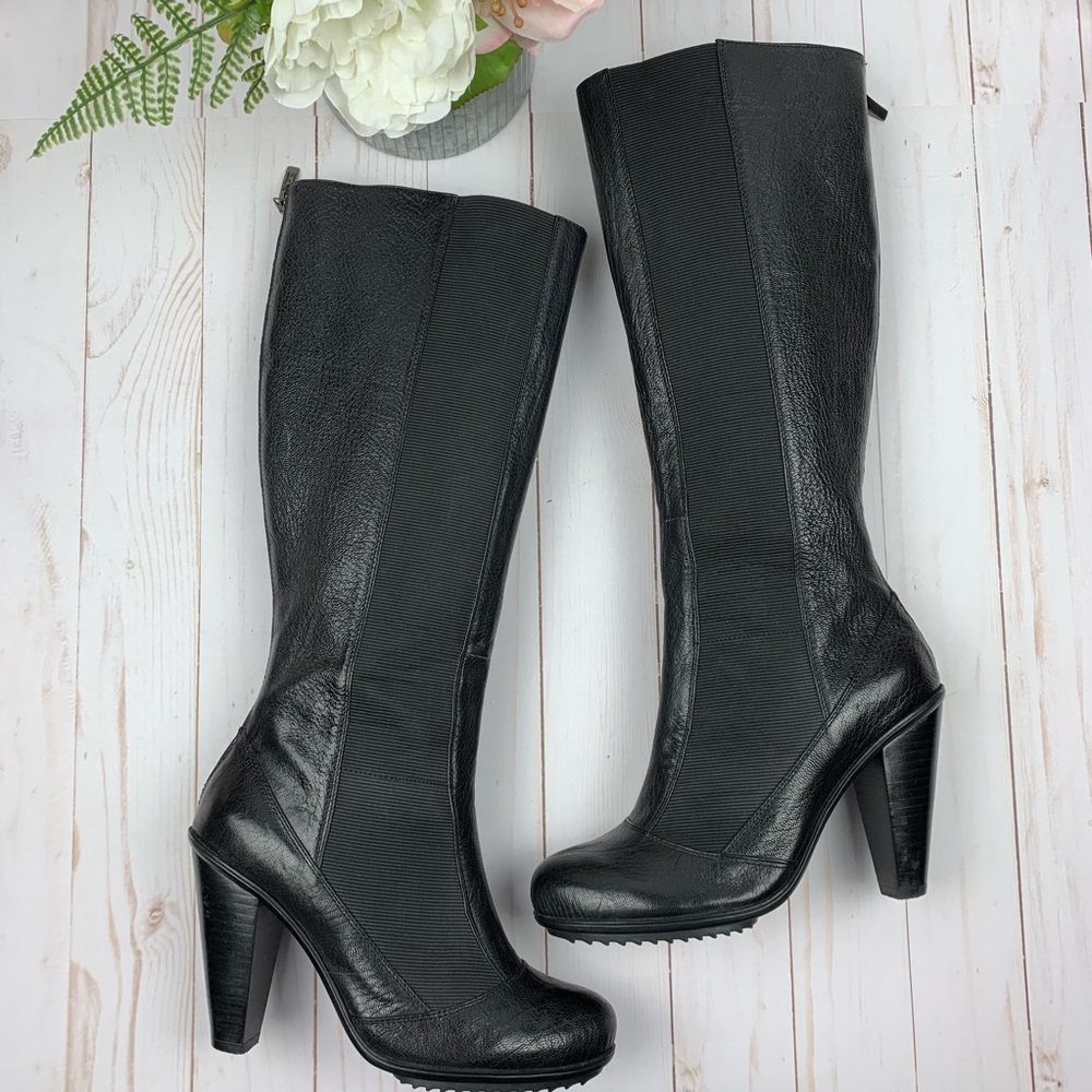 DKNYC//Roana Tall Leather Heel Boots